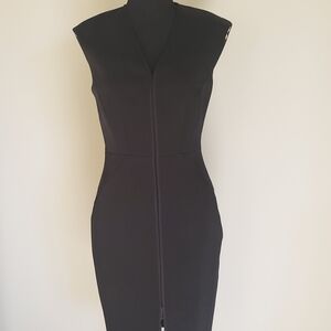 Ted Baker Black V-neck Sleeveless Bodycon Dress